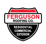 Ferguson Roofing Co. Shield Logo - Residential. Commercial. Exterior.
