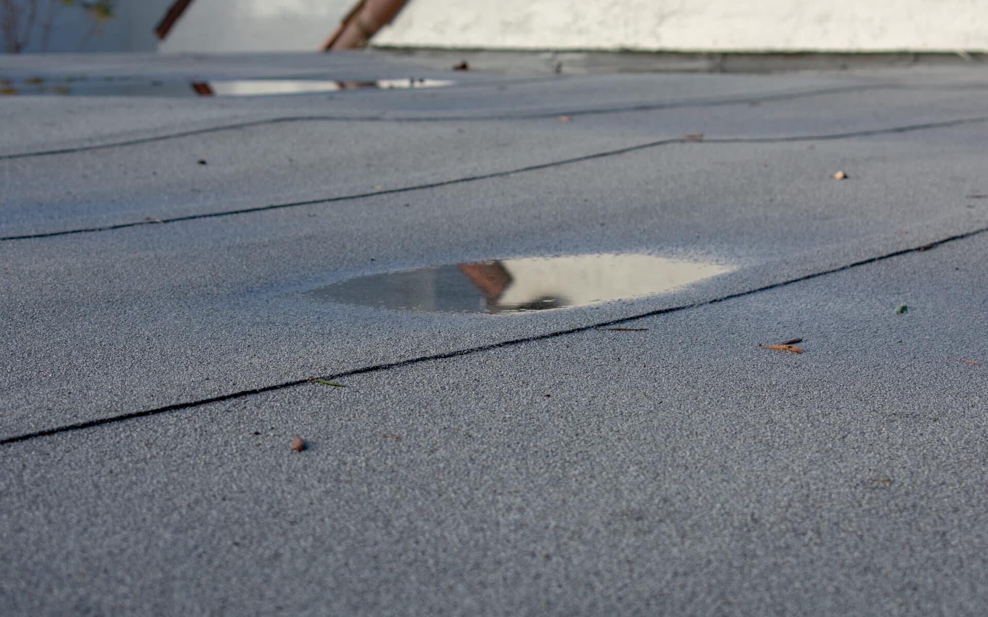 Time to replace flat roof with water damage