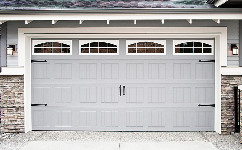 Full view of garage wrapped.