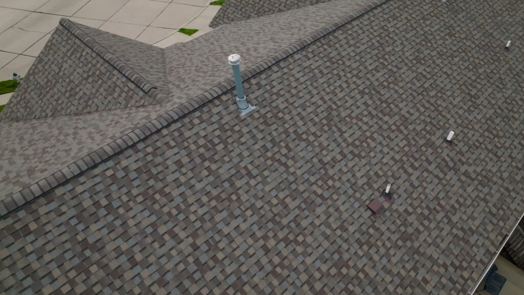 Roof of a residential home.